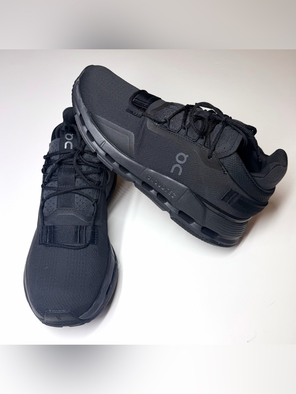 On Running Men's Cloudnova 2 Athletic Running Sneakers Black Size- 8